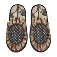 thumbnail image 1 of Balery USA Sunflower Flag Pantuflas de Casa de Felpa Silenciosas con Diseño Estampado, Zapatillas Cómodas Antideslizantes de Algodón para Interior-Medium, 1 of 8
