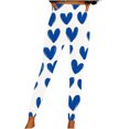 thumbnail image 2 of QUINDOS Valentine's Day Leggings for Women Full Length High Waist Heart Print Compression Yoga Pants, 2 of 4