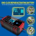 thumbnail image 4 of Car Battery Charger 12/24V 8A Touch Screen Pulse Repair LCD Fast Power Charging Wet Dry Lead Acid Digital LCD Display, 4 of 5
