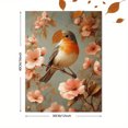 thumbnail image 3 of Qisvanset Framed Canvas Wall Art 12x16 Inch Robin Bird Floral Garden Vibrant Nature Wall Art, 3 of 5
