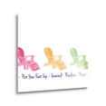 thumbnail image 2 of Unwind Recline Rest Peach Green Chairs 12 x 12 Glass Wall Hanging Sign, 2 of 4