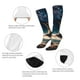 thumbnail image 3 of Fotbe Artistic Starry Sky Moon Book Calcetas Divertidas Estampadas para Hombre y Mujer, Calcetas de Algodón hasta la Rodilla para Caminar, Correr, Enfermería y Embarazo, 3 of 6