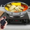 thumbnail image 4 of 3500-Watt Induction Hob, 3500W Concave Induction Cooktop with 10 Temperature Levels, Portable Multifunctional Commercial Inductions Cooktop with Lcd Displays, 4 of 10