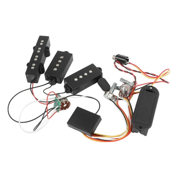 Bass Preamp Wiring Circuit Pickup, Multi Functional Metal Plastic Bass