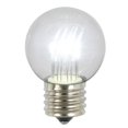thumbnail image 1 of Vickerman XLED265P Ampoule de Remplacement LED Transparente en Verre Blanc Pur 0.9W - 5 par Boîte, 1 of 3