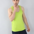 thumbnail image 4 of Jinda Men's Soft Top Workout Tank Top Plus Size Sleeveless Casual Basic Fall Spring Home Spandex Summer Vest Light Green 5X-Large, 4 of 4