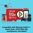 thumbnail image 2 of Tarjeta Microsd Lexar Play Pro 512gb Uhs-i 4k 900mb/s con regalito, 2 of 9