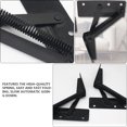 thumbnail image 3 of unbranded 2pcs Furniture Hinges Steel Spring Hinge Black Easy Installation, 3 of 7