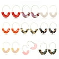 thumbnail image 4 of Aretes delicados Sonducket de estilo vintage con estampado de leopardo 1 par, 4 of 6