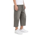 thumbnail image 5 of Kids Unisex Elastic Waist Cropped Denim Pants Boys Girls Casual Loose Fit Capri Jeans for School 5-15Y, 5 of 7