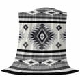 thumbnail image 6 of Gray Boho Blanket Soft Cozy Warm Throw Blanket for Couch, Plush Fuzzy Flannel Fleece Blankets for Sofa, Southwestern Ethnic Aztec Retro Geometric Bed Blankets Lightweight Gifts for Women, 50"x60", 6 of 9