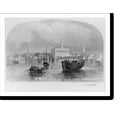 thumbnail image 2 of Historic Framed Print, [S.C. - Charleston, S.C. in 1780" - view of harbor and waterfront; rowboat towing barge in foreground]", 17-7/8" x 21-7/8", 2 of 9