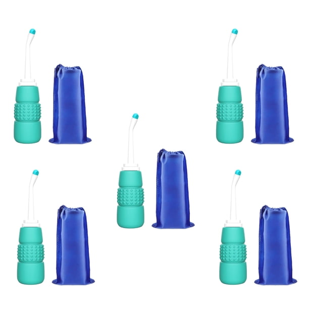 5X Pulverizador de Bidé de Mano de Viaje Portátil de 350 Ml Mejorado, Limpiador Personal, Botella de Higiene