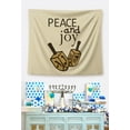 thumbnail image 2 of Awkward Styles Hanukkah Wall Art Tapestry Hanging Peace and Joy Jewish Home Decor Prints, 2 of 2