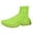 L, variant on Womens Mens High Top Fashion Sneakers Slip on Socks Shoes Casual Comfortable Knitted Chunky Walking Shoes
