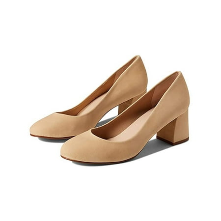 

FS/NY Womens Trance Suede Block Heel Pumps