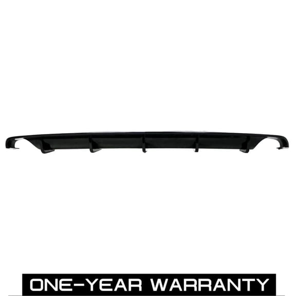 ECP-AUTOTEILE fit for 22-25 Civic Sedan Ex,Si,Touring FE1 / FE2 4DR 11th Gen Rear Fin Diffuser Gloss Black w/Corner Splitter Euro  Type