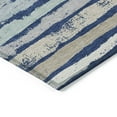 thumbnail image 4 of Addison Rugs Chantille Indoor/Outdoor Transitional Stripes Navy Washable Rectangle Rug, 5' x 7'6", 4 of 6