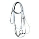 thumbnail image 2 of Brida para caballo con riendas, arnés de cuerda para montar a caballo, cómodo y versátil, de acero inoxidable. blanco 135 cm, 2 of 9