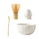 thumbnail image 4 of Juego de 4 piezas de Matcha, batidor y soporte para Matcha, herramientas para hacer té chino, cuenco para té, cuenco para Matcha Blanco brillante, 4 of 7