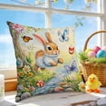 thumbnail image 7 of Pillow Covers 18x18, Easter Decorations Throw Pillow Covers, Spring Decor for Home Bedroom Couch Cushion Cover, Multicolor, 7 of 7