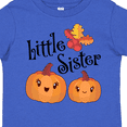 thumbnail image 4 of Inktastic Little Sister Pumpkins with Fall Leaves Girls Toddler T-Shirt, 4 of 5