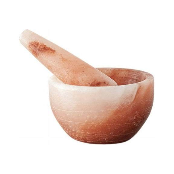 Mortar and Pestle Set made of Himalayan Salt