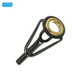 thumbnail image 3 of 2.2mm Stainless Steel Fishing Rod Tip Repair Kit Pole Ring Guide Replacement, Golden 8 Pack, 3 of 5