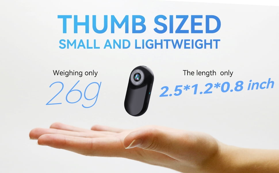 Mini Police Cam 32GB, Portable Action Camera Body Cam Wearable Video Recorder with IPX67 Waterproof Underwater Camcorder, Helmet Mount, Magnetic Sport DV for Bike Cycling, Pet, Vlogging