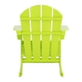 thumbnail image 3 of Westintrends Mecedora Ext. Malibu Clásica Madera Poliéster Resist. a Todo Clima, Silla Adirondack Plást. para Patio y Césped, Cap. 350 Lb, Color Lima, 3 of 9