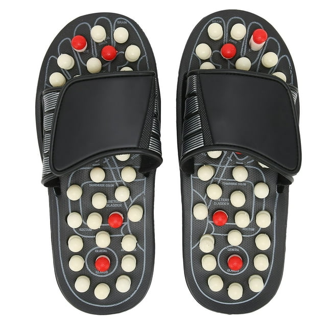 Pantuflas De Reflexología, Zapatilla Ligera De Acupresión Portátil Con Correa Ajustable Para Baño En Casa Para Caminar De Viaje