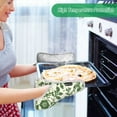 thumbnail image 2 of Yayeee Pot Holders Kitchen Heat Resistant with Pocket 7"x9.8" Cotton Oven Cooking Hot Pads, Green Floral, 2 of 7
