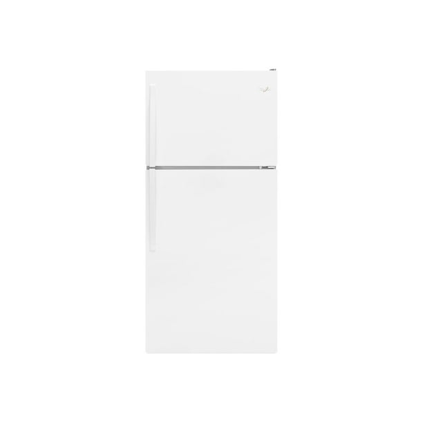 Whirlpool WRT318FZDW - Refrigerator/freezer - freestanding - width: 29.8 in - depth: 33.5 in - height: 65.7 in - 18.1 cu. ft - top-freezer - white