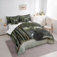 thumbnail image 3 of jejeloiu Rustic Flower Blossom 7-Piece Bedding Comforter Set,Cute Lily King Bedding Sets For Girls Kids Reversible, 3 of 8