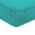 thumbnail image 4 of Jordan Manufacturing Sunbrella 21.5" x 22.5" Canvas Aruba Turquoise Solid Rectangular Outdoor Deep Seat Chair Cushion Set with Ties and Welt, 4 of 11