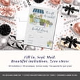 thumbnail image 3 of Off the Market Flower Cart Bridal Shower Invitations, 20 Fill-In Cards with Envelopes, 5x7 Wedding Shower Invitations for Bride, Bridal Party Supplies and Decorations, Made in USA by Amanda Creation, 3 of 8