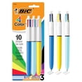 thumbnail image 1 of BIC 4-Color Original and Fashion Retractable Ball Pens, Medium Point (1.0 mm), 3-Count pack, Retractable Ball Pen with Long-Lasting Colourful Ink, 1 of 6