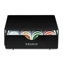 Keurig 24ct K-Cup Pod Slim Non-Rolling Storage Drawer, K-Cup Pod Organizer Holds 24 Coffee Pods, Fits Under Keurig K-Cup Pod Coffee Makers, Black