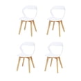 thumbnail image 1 of Set de Sillas Mundo In Moura 4 Sillas para Comedor Sala Moderna Blanca, 1 of 7