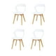 thumbnail image 1 of Set de Sillas Mundo In Moura 4 Sillas para Comedor Sala Moderna Blanca, 1 of 7