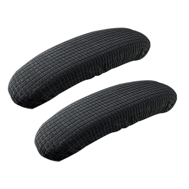 Cubiertas elásticas para reposabrazos de silla Naiovety poliéster negro