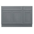 thumbnail image 5 of 51 in. W x 21 in. D x 32.5 in. H Bath Vanity Cabinet without Top in Silver, 5 of 5