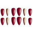 thumbnail image 2 of FCOGIN Long Almond Acrylic False Nail, Press on Nail, Brown, Pink, Coffee, 24 Pieces, 2 of 5