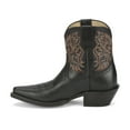 thumbnail image 3 of Justin Boots Womens Isabella Embroidered Snip Toe Cowboy  Ankle Dress Boots, 3 of 5