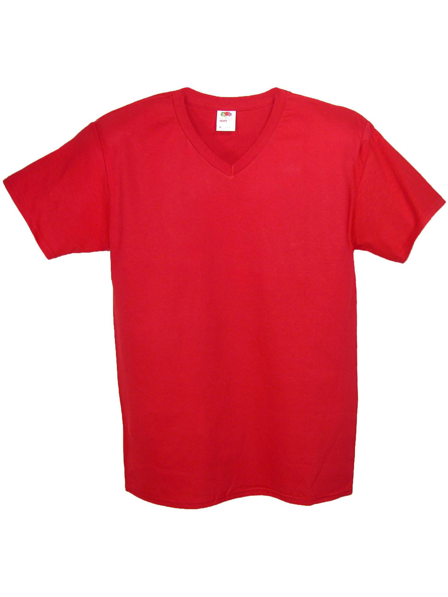 Fruit of the Loom V Neck Cotton T Shirt (Men's Big & Tall)