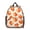 Geometric Circle Orange, variant on Geometric Square White Pattern Backpack for School, Cute School Bag with Adjustable Shoulder Straps and Padded Back, 13.8"x11.4"x6"
