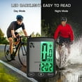 thumbnail image 6 of Waterproof Bike Computer with LED Backlight Bicycle Speedometer Odometer Calorie Counter and Temperature Display, 6 of 8