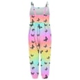 thumbnail image 6 of Mceream Girls Casual Jumpsuit Sleeveless Spaghetti Strap Rompers Long Pants with Pockets Loose One Piece Bib Overalls Cute Printed Summer Outfits 1-6 Years, 6 of 6