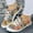Multicolor, variant on YOUYEDIAN Sneakers for Women Casual Strap Design Slip On Versatile Floral Print Flats Fashion Round Toe Comfy Soft Canvas Shoes
