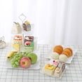 thumbnail image 3 of 2 Pieces Three Layer PP Fruit Tray tray Cake stand Candy Cake Stand Vegetable Storage Rack Candy Plate Dessert Serving Tray, 3 of 7